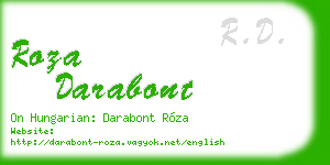 roza darabont business card